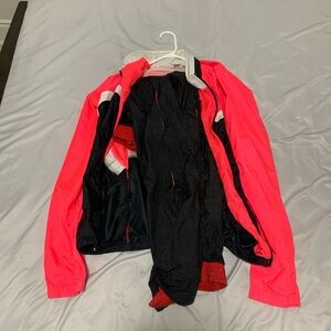 Nike Pink and Black Stylish Jacket and Pants